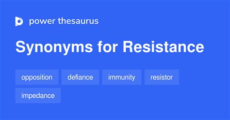 com, the largest free online thesaurus, antonyms, definitions and translations resource on the web. . Synonyms for resistance